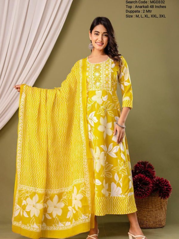 MGD332 - Festive Collections - Maxi Gown with Dupatta