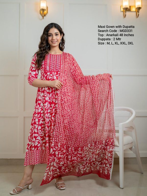 MGD331 - Festive Collections - Maxi Gown with Dupatta