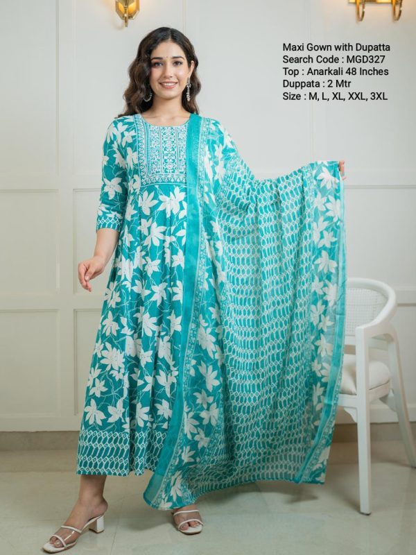 MGD327 - Festive Collections - Maxi Gown with Dupatta