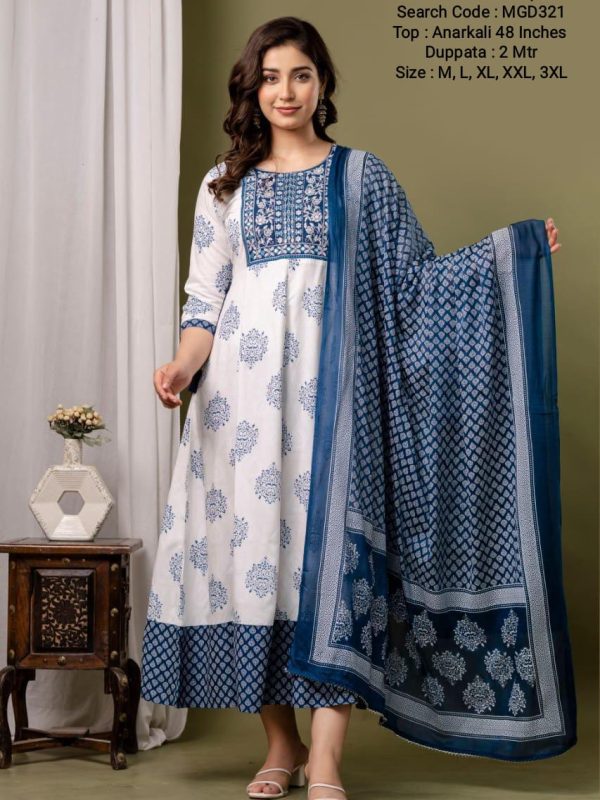MGD321 - Festive Collections - Maxi Gown with Dupatta