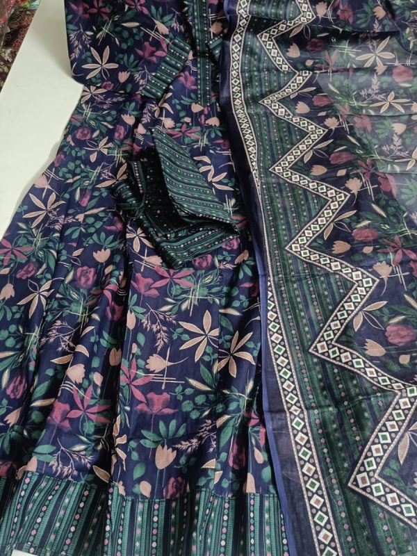 BAS014 - Cotton Anarkali Full Set