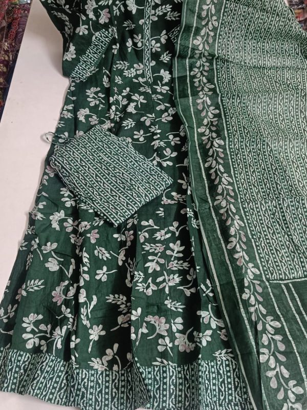 BAS004 - Cotton Anarkali Full Set