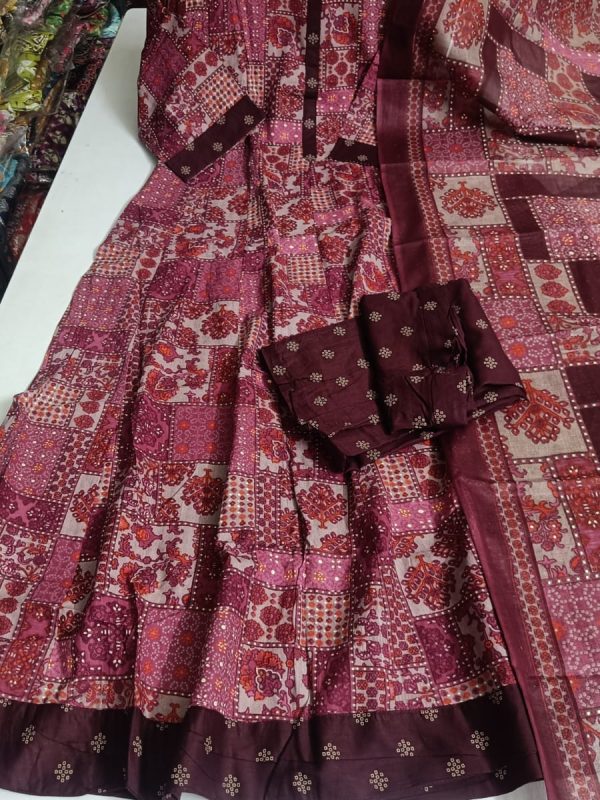 BAS002 - Cotton Anarkali Full Set