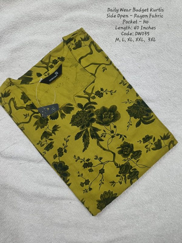 DW035- Daily Wear Budget Friendly Kurtis