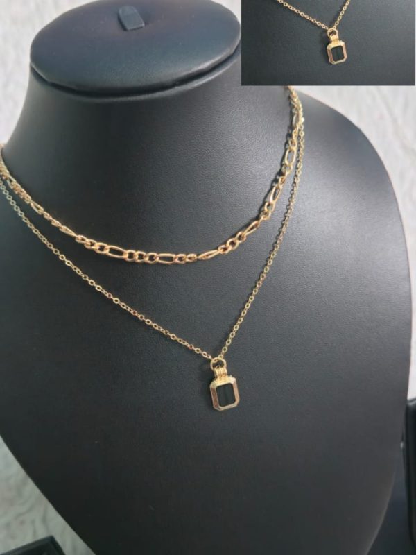 KNJ030 - Classic Pendant Necklace – Minimal Gold Chain for Women