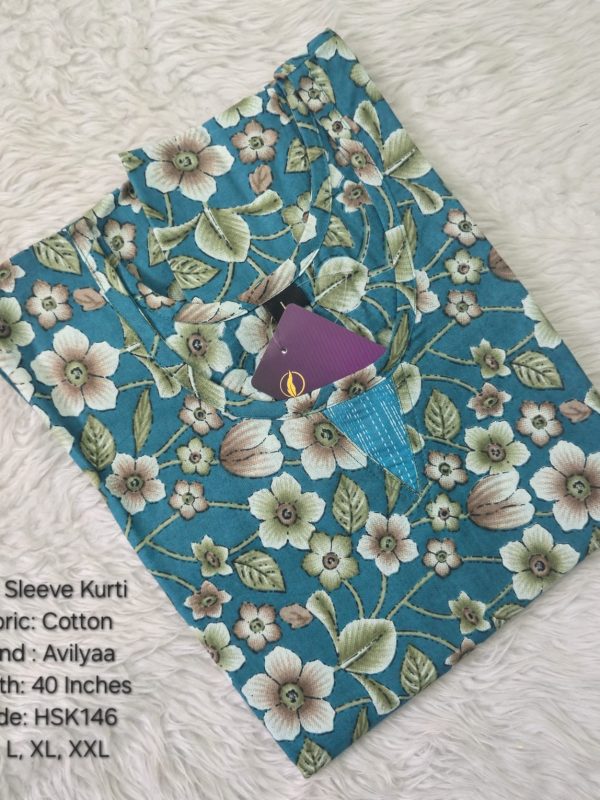 HSK146 - Half Sleeve Kurtis