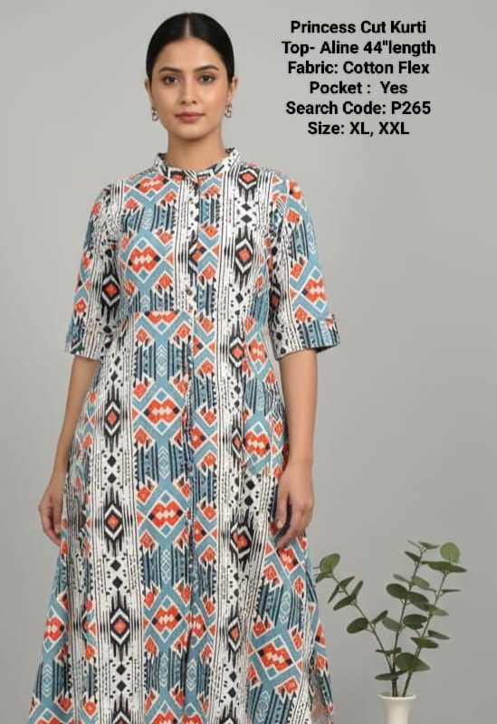 P265 - Princess Cut Kurtis