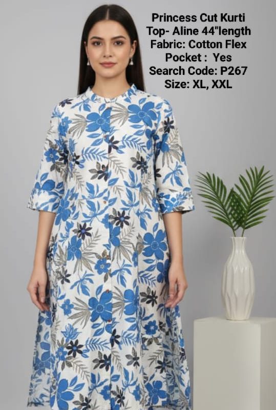 P267 - Princess Cut Kurtis
