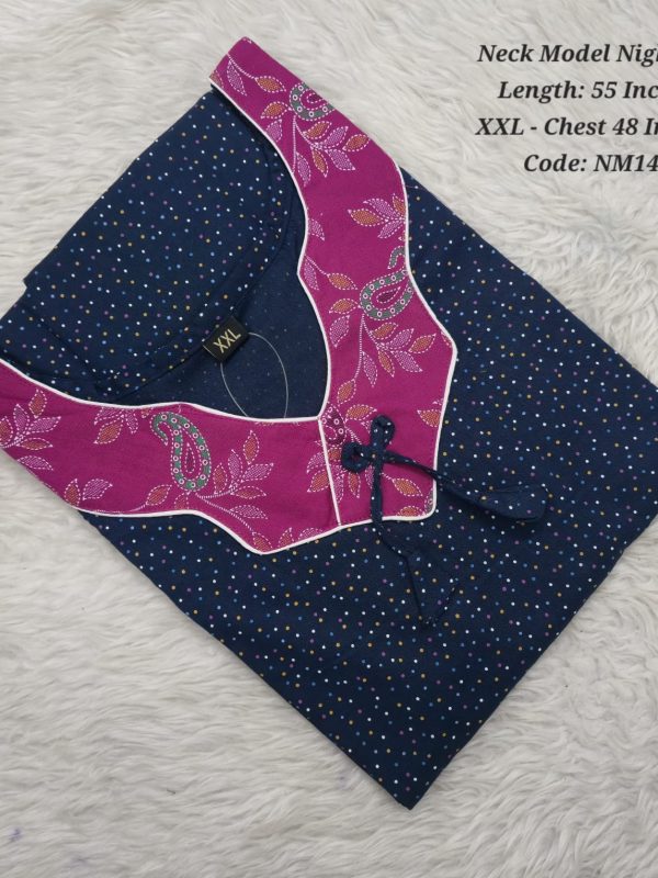 NM149 - Nila Nighties - Neck Model - XXL Size