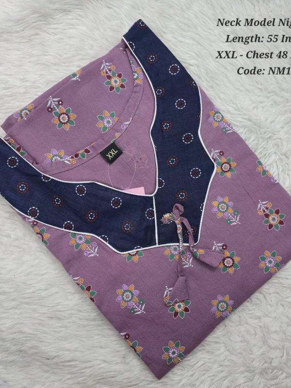 NM146 - Nila Nighties - Neck Model - XXL Size