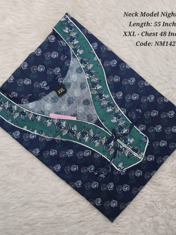 NM142 - Nila Nighties - Neck Model - XXL Size