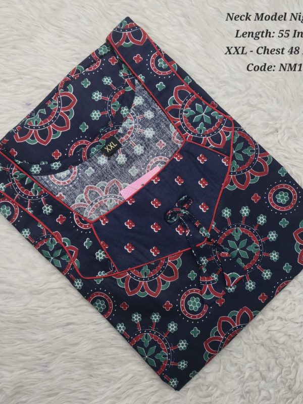 NM137 - Nila Nighties - Neck Model - XXL Size