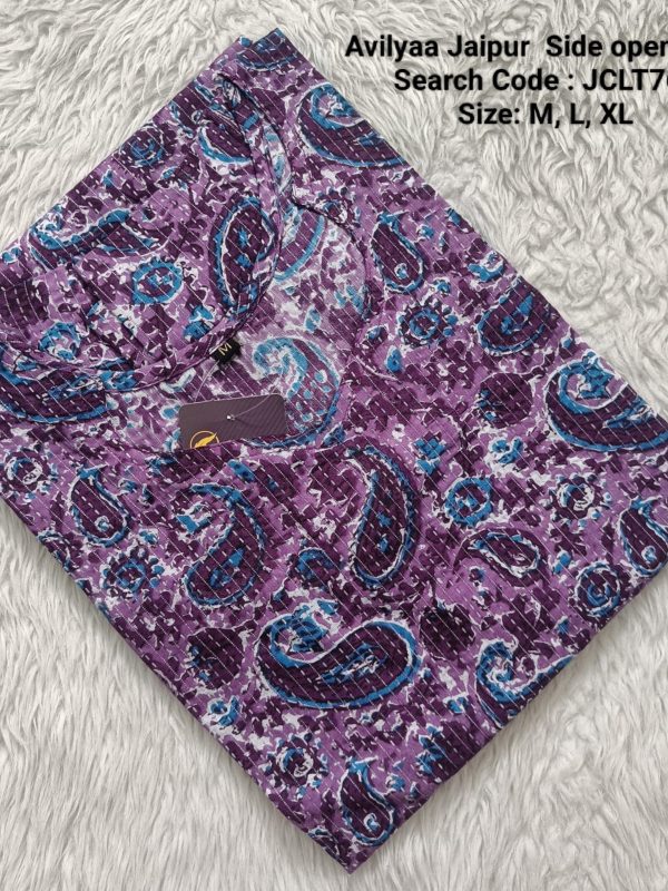JCLT766- Jaipur Cotton Top Only without Lining