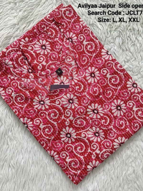 JCLT767- Jaipur Cotton Top Only without Lining