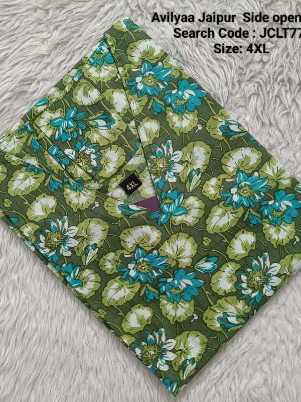 JCLT777- Jaipur Cotton Top Only without Lining