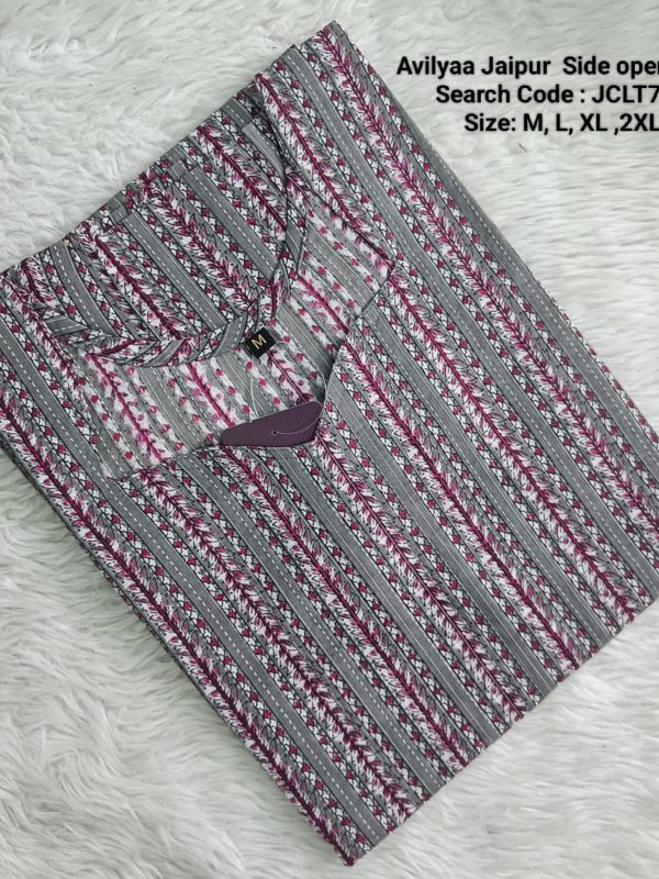 JCLT772- Jaipur Cotton Top Only without Lining
