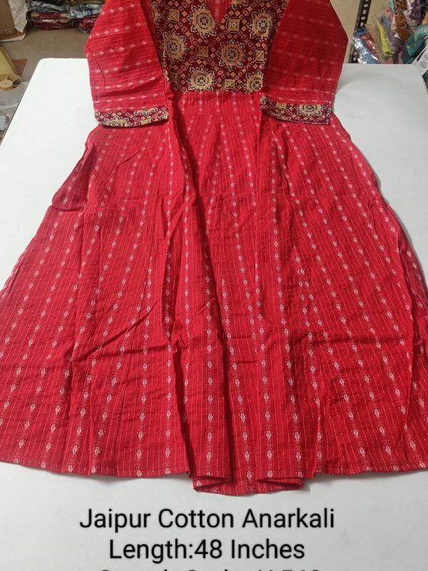 JA563- Jaipur Cotton Anarkali
