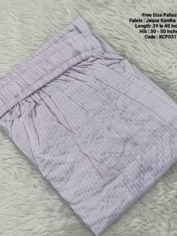 KCP031- Jaipur Cotton Palazzo - Free Size