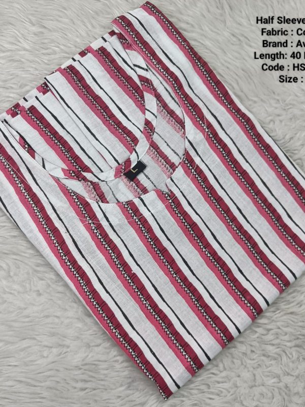 HSK162- Half Sleeve Kurti