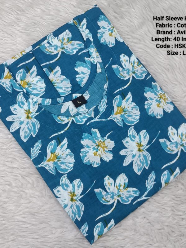 HSK167- Half Sleeve Kurtis