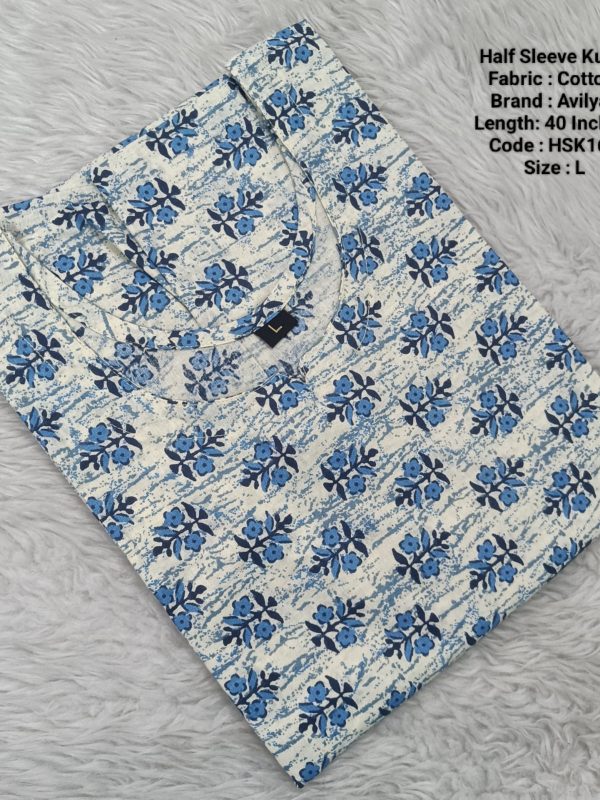 HSK168- Half Sleeve Kurti