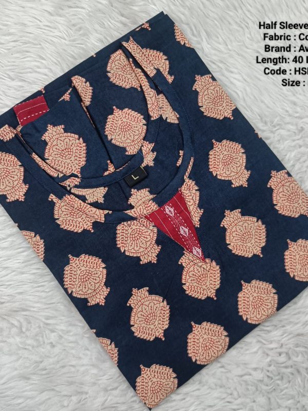 HSK166- Half Sleeve Kurti