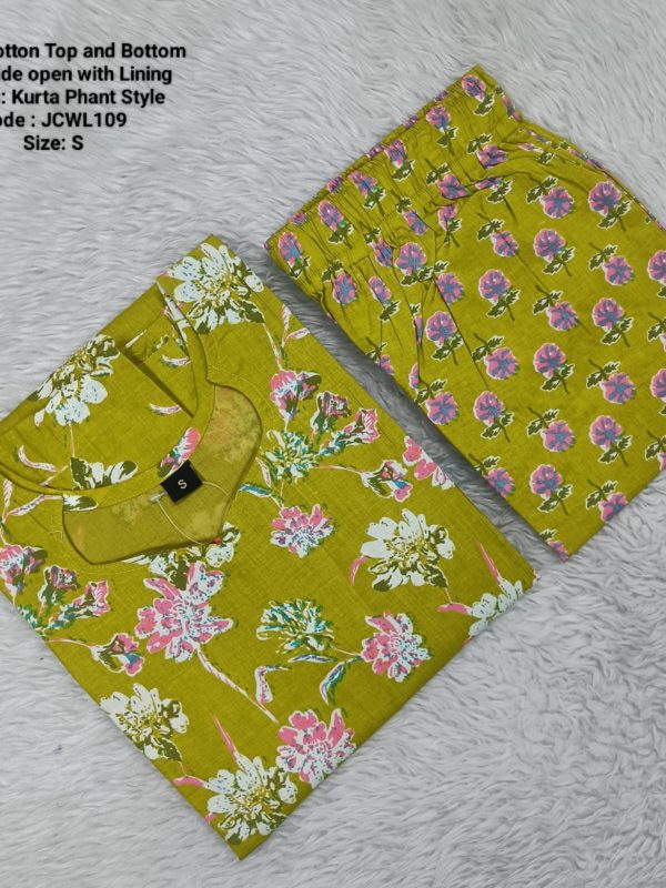 JCWL109 - Jaipur Cotton Top and Bottom with Lining