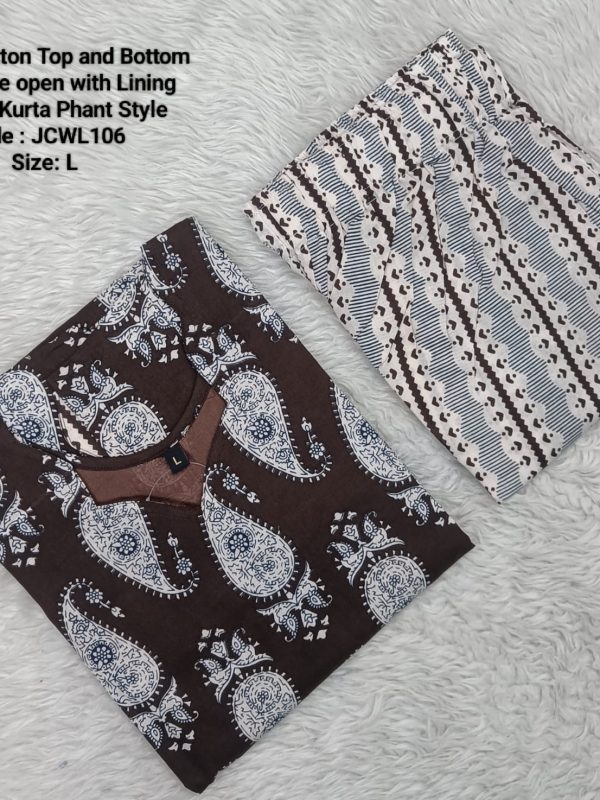 JCWL106 - Jaipur Cotton Top and Bottom with Lining