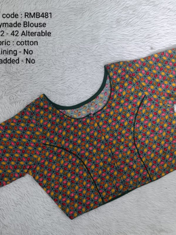 RMB481 - Ready to Wear Blouse - Free Size up to 42 inches | Princess cut Pattern