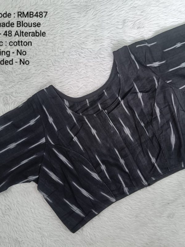 RMB487 -  Ready to Wear Blouse  - Ikkat Cotton Blouse