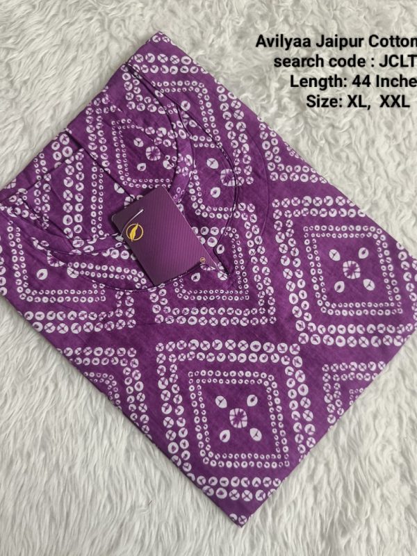 JCLT808- Jaipur Cotton Top Only without Lining