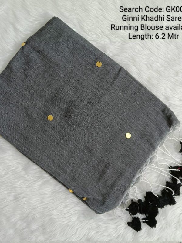 Premium Khadhi Cotton Border Sarees  - GK002